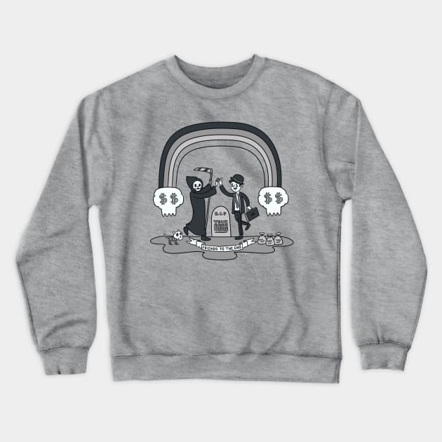 Death And Taxes Crewneck Sweatshirt by Made With Awesome